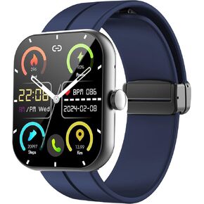 Compatible wit Zakotu Smart Watch Band, 22mm Soft Silicone Sport Wristband Replacement Straps Compatible for Zakotu Y66 1.96 Inches Smart Watch
