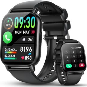 Smart Watch for Men/Women with Bluetooth Call/Message Reminder, Fitness Watch 1.85" HD Touch Screen, 112+ Sport Mode, Heart Rate/Sleep/Spo2/Steps/Calories Monitor, Activity Tracker for Android/iOS