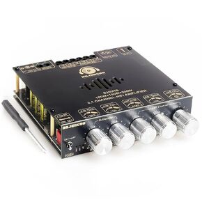 100W+100W+200W Power Amplifier Board, TPA3221 Chip with Bluetooth、AUX and USB Inputs, 2.1 Channel Audio Power Amplifier (S200HS-W)