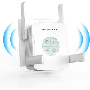 AX1800 WiFi 6 Range Extender,Dual Band WiFi Repeater Signal Booster with Gigabit Ethernet Port, 2.4G&5.8G WiFi Extender Signal Booster for Home with 4 Antenna,AP Mode,Quick Setup (NF-RE553)