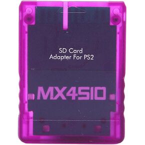 for PS2 MX4SIO SIO2SD Card Reader Adapter, Storage Card Adapter with Recognition Limitation and Dedicated Function, Easy to Use for PS2 Fat Console (Transparent)