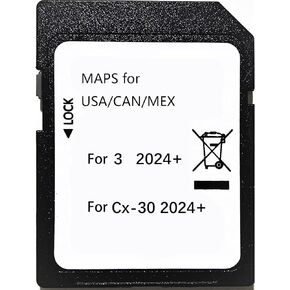 Latest Navigation SD Card,Compatible with 2024+ MA**da3, 2024+ Cx30 Sync USA/CAN/MEX