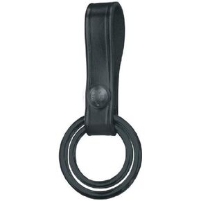 Gould & Goodrich B615 Double Ring Flashlight Holder Holds C or D Cell Flashlight or Standard Wood Baton (Black)