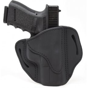 1791 GUNLEATHER G19 Holster - Right Hand OWB G19 Leather Holster for Belts - Fits Glock 19, 23, 26, 27, H&K VP40 and Springfield XDS