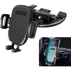 1 PC CAR CD Port Clip-type من نوع الهاتف المحمول ، نوع الامتصاص الثابت للهاتف المحمول بتصميم تبديد الرياح تصميم الرياح ، 360 درجة ملحقات تعديل الكرة (أسود)