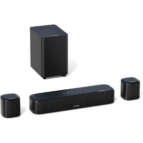 ULTIMEA 5.1ch Sound Bar with Dolby Atmos, Surround Sound System for TV, Sound Bar for Smart TV and Home Theater, App Control, TV Soundbar with Subwoofer, 2 Surround Speakers, HDMI eARC, Aura A50 Pro