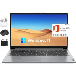 Lenovo Ideapad Flagship Laptop ، 15.6 "HD Display ، Intel Dual Core Processor حتى 2.8 جيجا هرتز ، ذاكرة الوصول العشوائي 20 جيجا بايت ، 1 تيرابايت SSD + 128GB EMMC ، 1-Y Microsoft Office 365 ، Wi-Fi 6 ، WebCam ، Win 11 + HubxCelaccessory