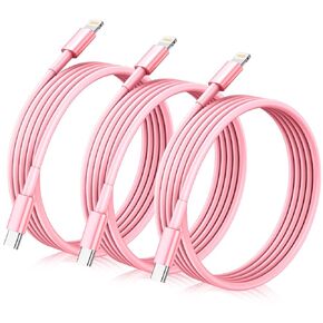 Real 20W USB C to Lightning Cable for iPhone Fast Charging Cable,[6ft 3Pack] Mfi Certified USB-C Power Rapid Charger Cord for iPhone 14/13/12/12 Pro Max/11/11Pro/XS/Max/XR/X/8/8Plus