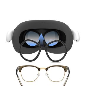 HUAYUWA Glasses Spacer Compatible with Quest 3S, Anti-Scratch VR Accessories Shortsighted Lens Protector Ring to Prevent Your Myopia Glasses from Scratching VR Lenses