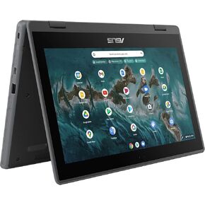 ASUS Chromebook Flip Cr1 Cr1100fka-yz182t-s 11.6 Touchscreen Convertible Chromebook - Hd - 1366 X 768 - Intel Celeron N5100 Quad-core [4 Core] 1.10 Ghz - 8 Gb Total Ram - 32 Gb Flash Memory