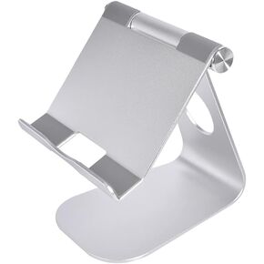 Foldable Laptop Stand Adjustable Aluminum Alloy Notebook Bracket Portable Notebook PC Cooling Holder Dock, Silver