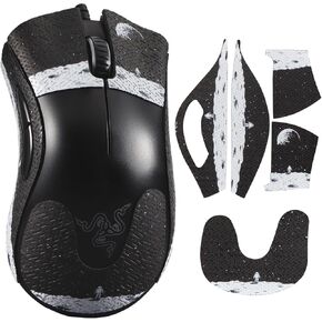immoenuc Mouse Grip Tape Sticker for Razer DeathAdder Essential Mouse Anti Slip Skin Self-Adhesive,Pre-Cut,Sweat-Resistant Game Mouse Accessories(Earth Pattern)