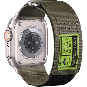 Ultra Watch Band Compatible with Apple Watch Ultra2/Ultra Band 49mm 46mm 45mm 44mm for Men, Composite Nylon Adjustable for Apple Watch Ultra iWatch Series 10/9/8/7/6/5/4