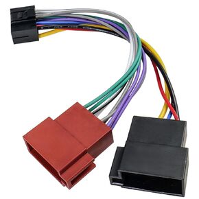 16 Pin ISO Radio Wire Harness Adapter for Kenwood,Vehicle Car Stereo Wiring Harness Kit Compatible with Kenwood KDC KRC KDR Radio Connector