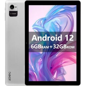 Android Tablet 10 Inch, 6GB (2+4 Expand) RAM 32GB ROM & 512GB Expandable Android 12 Tablet, 1280x800 IPS HD Touch Screen Tablets, 2+5Mp Dual Camera, WiFi 6, BT5.2, 6000Mah Long Lasting Battery