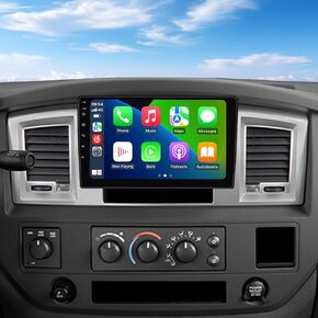 Android 13 Radio Stereo for Dodge Ram 1500 2500 3500 2006-2008/Dodge Durango 2004-2007/Chrysler 300 300C 300M 2005-2007/Jeep Grand Cherokee 2005-2007 w/Car-Play Android Auto FM SWC 5G WiFi(2+32GB)