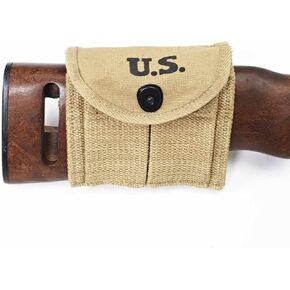 World War U.S. WWII M1 Carbine Buttstock Bullet Magazine Pouch WWII Ammo Pouch