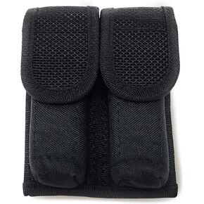 Nylon Double Mag Pouch Holster by Houston - Compatible With Double and Single Stack Magazines .380, 9mm & 40 Cal for S&W M&P Sig Sauer Ruger Glock Walther HK Clips - Quick Draw - Resistant Comfortable