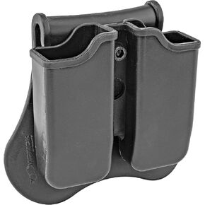 Boomstick Handgun Dual Magazine Swivel Holster, Right Handed - for Taurus PT92 Pistol Ammo Mag Pouch