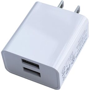 Wall Charger, USB Adapter, SUPWISER 2 Pack 10W Dual Port Quick Charger Plug Cube Replacement for iPad iPhone 15/14/13/12/11/XR/8/7/6S/6/5,Samsung Galaxy S10/S9/S8S7/S6/S5 Edge, LG, HTC, Moto, Kindle