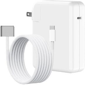 140W USB-c Power Adapter Mac Book Charger for Mac Book Pro 14 16 inch 2021 2023 M1 M2, Mac Book Air 13 15 inch M2 M3 2022 2023 2024, 6.6 FT Braided Magnetic USB-c to Mag 3 Cable LED Indicator