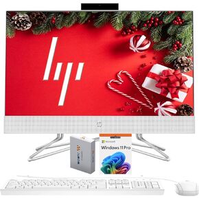 HP 22 inch All-in-One Desktop PC • 64GB RAM • 2TB PCIe SSD • Intel Celeron CPU • FHD Display • Microsoft Office Trial • 720p HD Camera • Keyboard & Mouse • Win 11 Pro • WOWPC Recovery USB