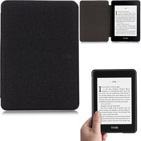 Case for Kindle Paperwhite 10th Generation 2018 Released, Ultra Slim Cover with Auto Wake/Sleep Feature Smart Case for All-New Amazon Kindle Paperwhite 10th Generation 2018 Released, Black