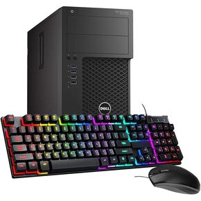 Dell Precision 3620 Tower Desktop Computer, Core i7-6700, 32GB DDR4 RAM, 1TB SSD, Mouse, Keyboard, Windows 10 Pro (Renewed)