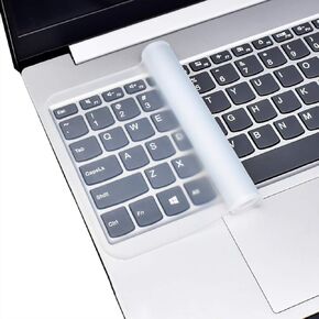 2-Pack 14.48" x 5.2" Universal Keyboard Cover Skin Design for 15.6"-17.3" Laptop Notebook with Numeric Keypad Keyboard, Ultra Thin Silicone Waterproof Keyboard Cover Protector -Clear