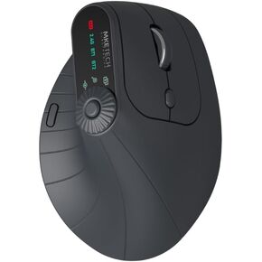 MKE 604 Wireless Ergonomic Office Mouse with Task Window Switching and Horizontal Scrolling, Black