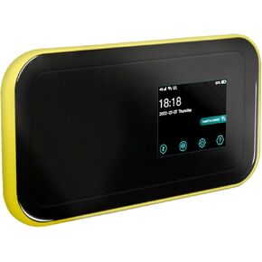 FREEBOT 4G LTE Mobile Hotspot with Touch Screen, Ultra-Slim Portable WiFi Router, Connects Up to 10 Devices, Pocket Hotspot for Travel (15GB US Data 1 Year Valid)
