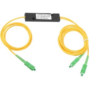 Agatige Optical Splitter, SC APC 1X2 Singlemode Fiber Optical Splitter Fused Fiber Splitter Fiber Optical Pigtail PCL Splitter for Audio System, Sound Bar, Home Theatre
