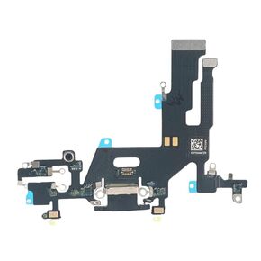 Charging Port Replacement for iPhone 11 (2019) - Audio Headphone Dock Connector Flex Cable with Microphone and Antenna - Black