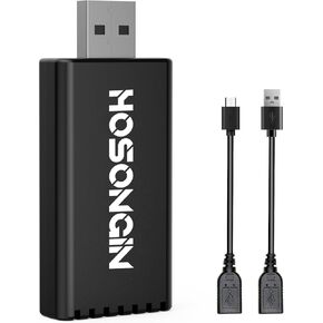 HOSONGIN Wireless Carplay Adapter,for Factory Wired CarPlay 2024 Upgrade Plug&Universal CarPlay Compatibility: 99% of Vehicles Supported.