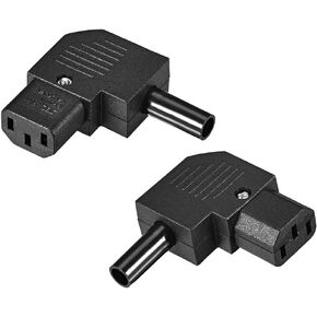 uxcell AC110-250V 10A Female IEC320 C13 Power Socket Adapter Connector Right Angle 2 Pcs