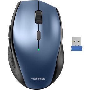 Wireless Mouse 4800 DPI, 2.4G USB Computer Mouse, 6-Level Adjustable DPI, 30-Month Battery Life, Ergonomic 6-Button Compatible with Android/Windows/Linux