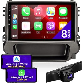 لترقية راديو Chevrolet Chevy Malibu 2013-2016 متوافقة مع Carplay اللاسلكي Android Auto Touchscreen Car Android Stereo Bluetooth WiFi FM/AM GPS Multimedia Player Head