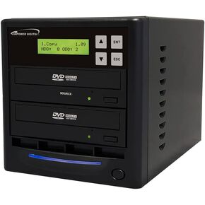 Vinpower Digital Standard 1 to 1 Target 24x DVD CD Disc Duplicator Tower SATA Optical Drives - Black