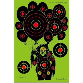 Hunter Splatter Shooting Targets - 12 x18'' Range Paper Targets, Easily See Your Shots Bright Fluorescent Green Shooting Accessories, Great for All Firearms