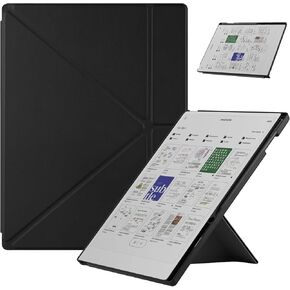 Stand Case for Remarkable Paper Pro 11.8 Inch- Multi-Viewing & Auto Sleep/Wake Folio Cover with Built-in Pen Holder for Remarkable Paper Pro Color 11.8" 2024 Released,Black