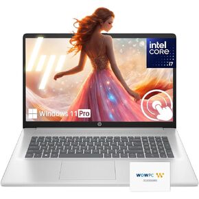 HP Pavilion 17.3" Touchscreen Laptop | Intel 7-150U Processor (10-Core) | 32GB RAM | 2.5TB Storage (2TB PCIe SSD + 512GB External Hard Drive) | Backlit Keyboard | Wi-Fi 6 | Windows 11 Pro