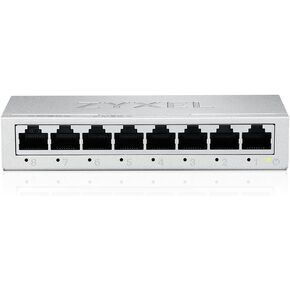 Zyxel 8-Port Gigabit Unmanaged Ethernet Switch, Ethernet Splitter, Desktop or Wall Mount [GS-108B v5]