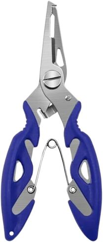 Split Ring Pliers: Stainless Steel Non-Slip Pliers, Essential Fishing Gear for Easy Split Ring Attachment - Ideal for Hook Remover, Fishing Line, and Fishing Lures (Color May Vary) in Saudi Arabia
