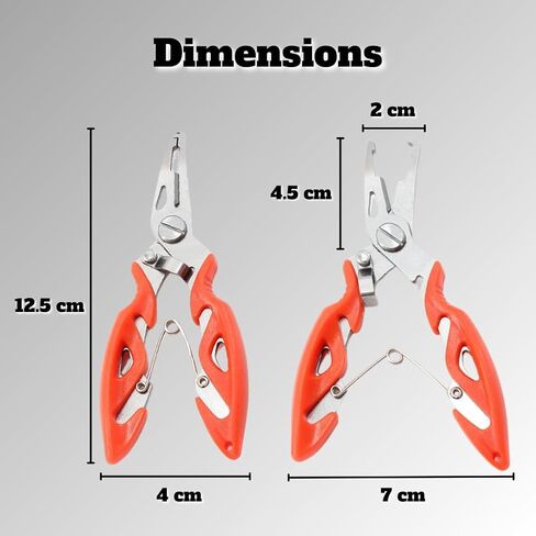 Split Ring Pliers: Stainless Steel Non-Slip Pliers, Essential Fishing Gear for Easy Split Ring Attachment - Ideal for Hook Remover, Fishing Line, and Fishing Lures (Color May Vary) in Saudi Arabia