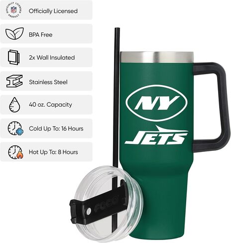 كوب سفر معزول بشعار فريق NFL للجنسين من FOCO NFL، سعة 40oz XL in Saudi Arabia