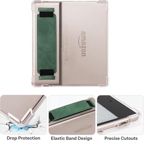 CoBak Clear Case Cover for 7'' All-New Kindle Oasis 10th Generation 2019 Released and 9th Generation 2017 Released -Corner Airbag Protection, Minimalist Style (Emerald),HK_ZML-5-2408271021-T in Saudi Arabia
