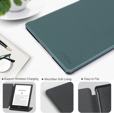 CoBak Case for Kindle Paperwhite - All New PU Leather Cover with Auto Sleep Wake Feature for Kindle Paperwhite Signature Edition and Kindle Paperwhite 11th Generation 2021 Released, Woven Herringbone in Saudi Arabia