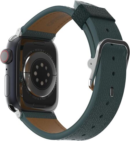 OTTERBOX Symmetry Cactus Leather Watch Band for Apple Watch Series 7/8/9 38/40/41mm Juniper Sprig (Green) in Saudi Arabia