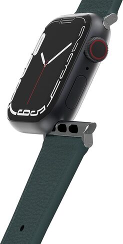 OTTERBOX Symmetry Cactus Leather Watch Band for Apple Watch Series 7/8/9 38/40/41mm Juniper Sprig (Green) in Saudi Arabia