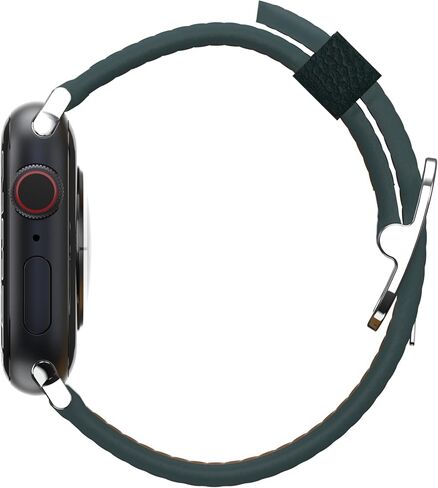 OTTERBOX Symmetry Cactus Leather Watch Band for Apple Watch Series 7/8/9 38/40/41mm Juniper Sprig (Green) in Saudi Arabia